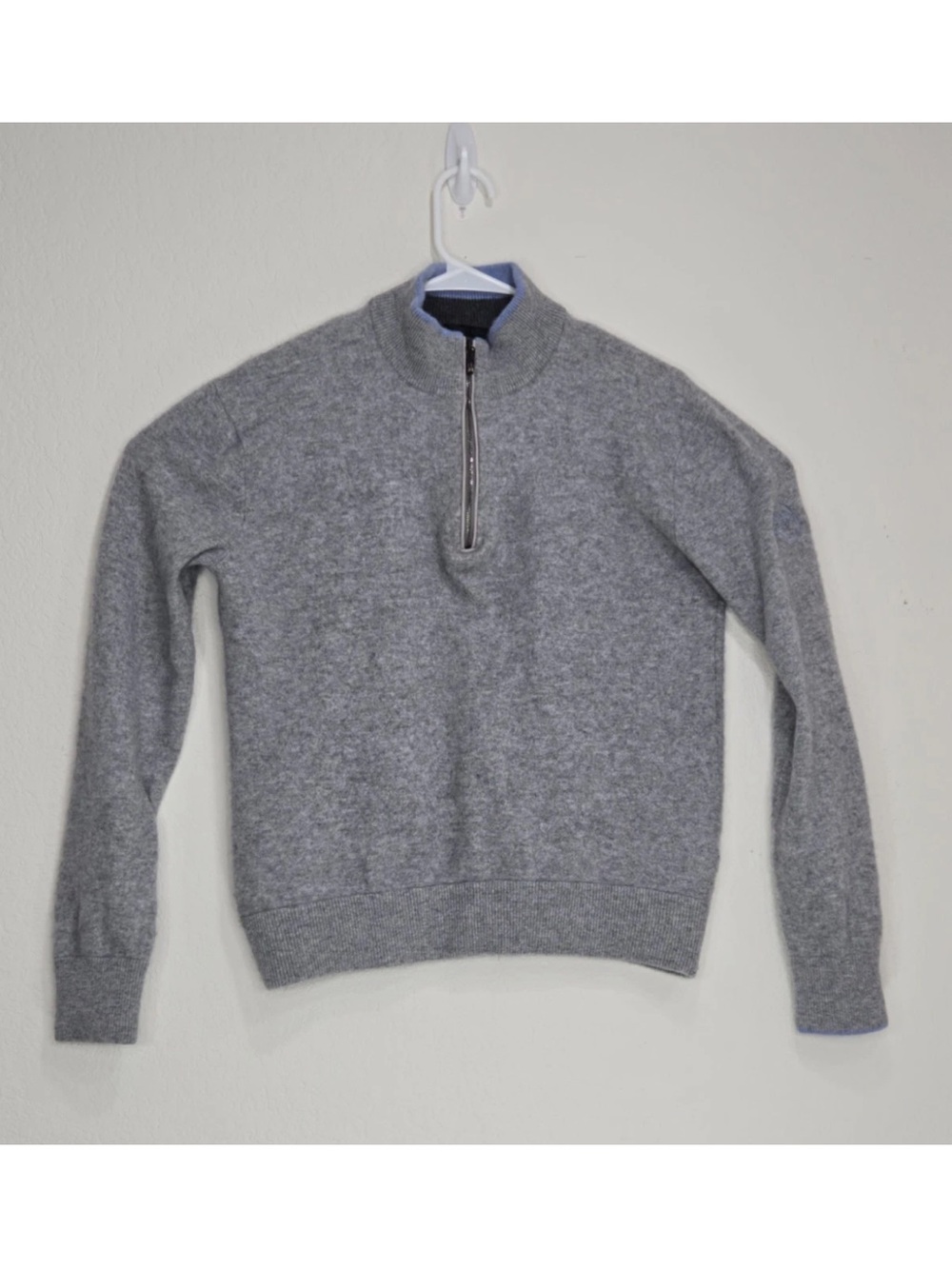 Greyson Clothiers Sebonack Half Zip Wool Cashmere Knit Sweater Size M Mens